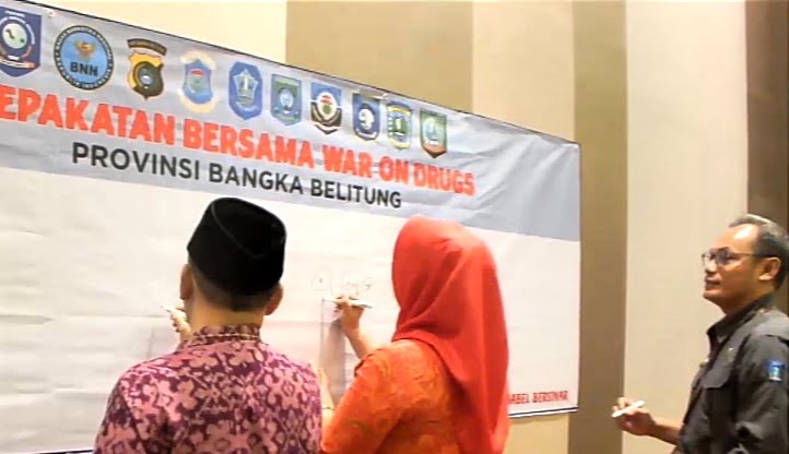 Penandatanganan Kesepakatan Bersama War on Drugs